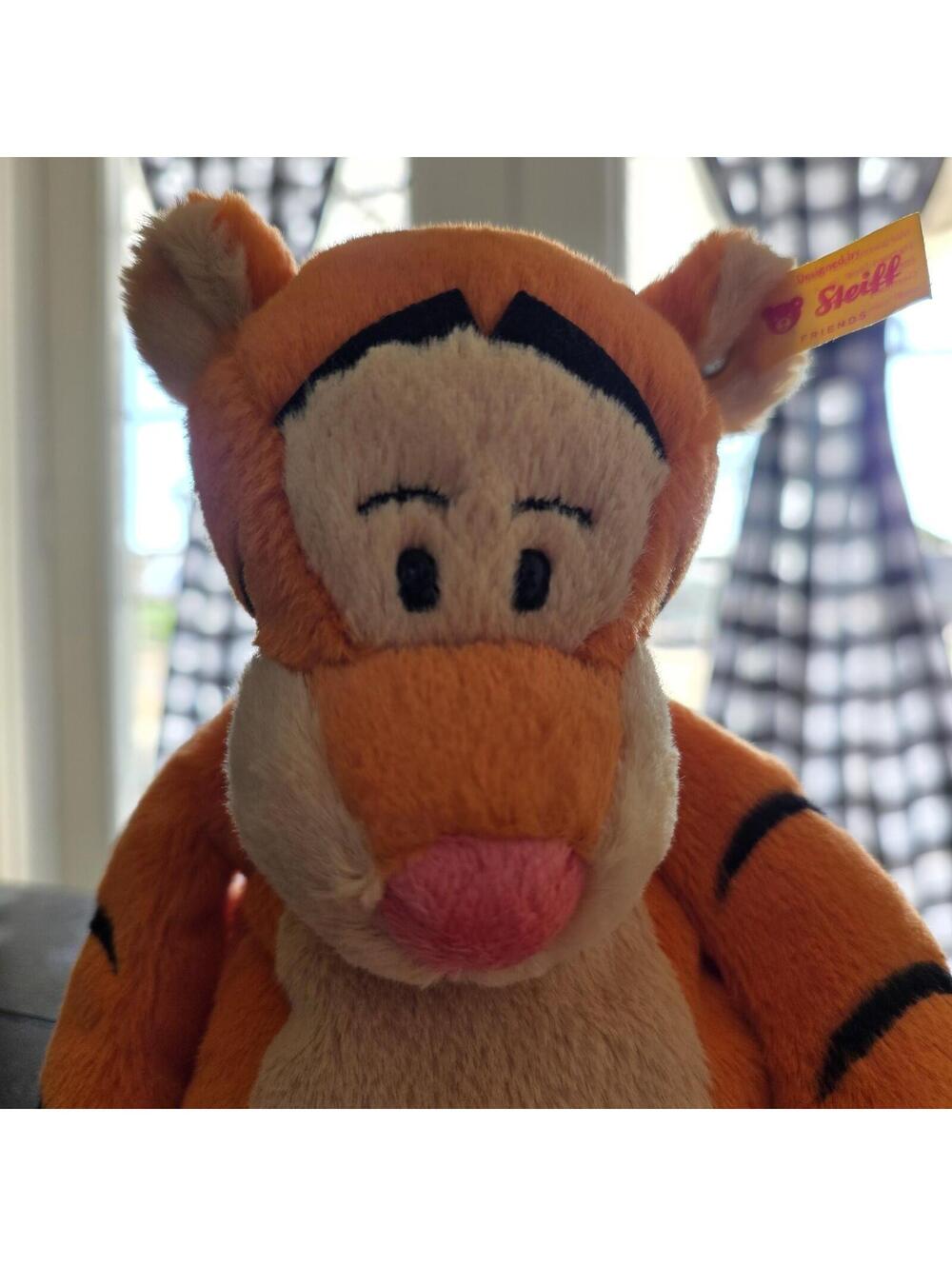 Disney Originals Steiff Disney Tigger Plush 12" Stuffed Animal Soft Toy EUC